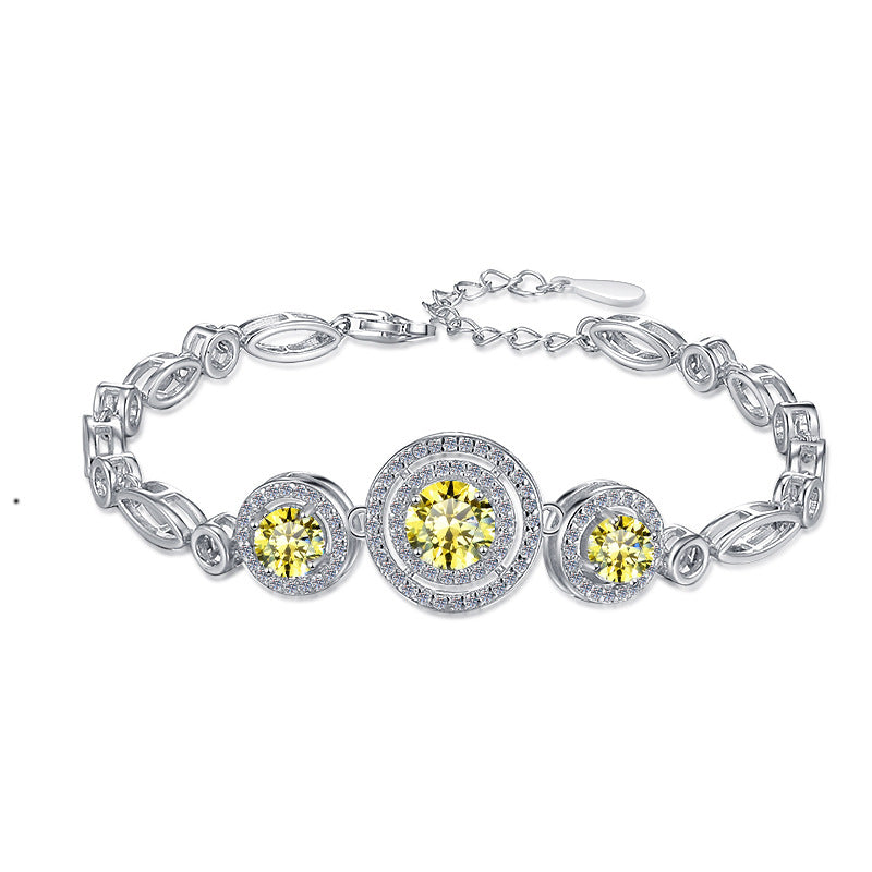 Damen elegantes Armband mit strahlenden Kristallen Shop Nory