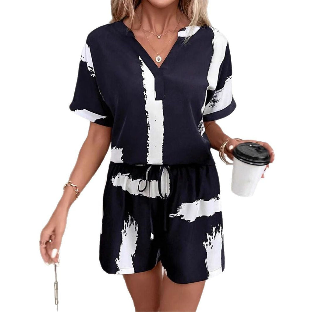 Damen Trendiger Jumpsuit mit kreativem Muster und komfortablem Schnitt Shopnory
