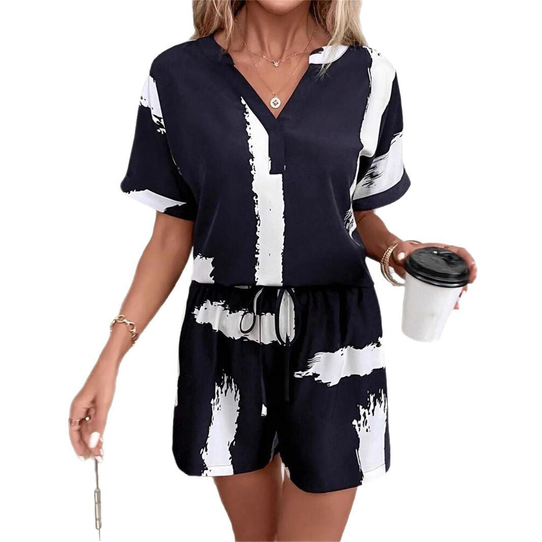 Damen Trendiger Jumpsuit mit kreativem Muster und komfortablem Schnitt Shopnory