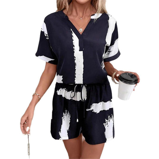 Damen Trendiger Jumpsuit mit kreativem Muster und komfortablem Schnitt Shopnory