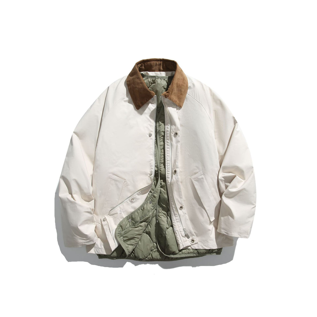 Herren Winddichter Blouson mit Cordkragen und herausnehmbarer Stepp-Innenseite Shop Nory