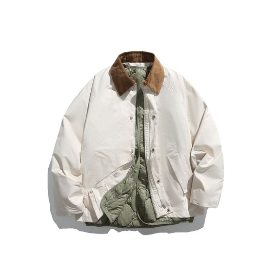 Herren Winddichter Blouson mit Cordkragen und herausnehmbarer Stepp-Innenseite Shop Nory