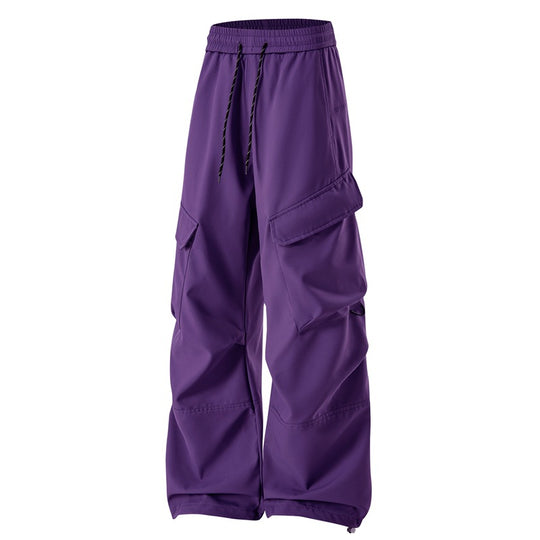 Herren Baggy Cargohose mit Elastikbund, Multifunktionstaschen und verstellbarem Saum Shop Nory