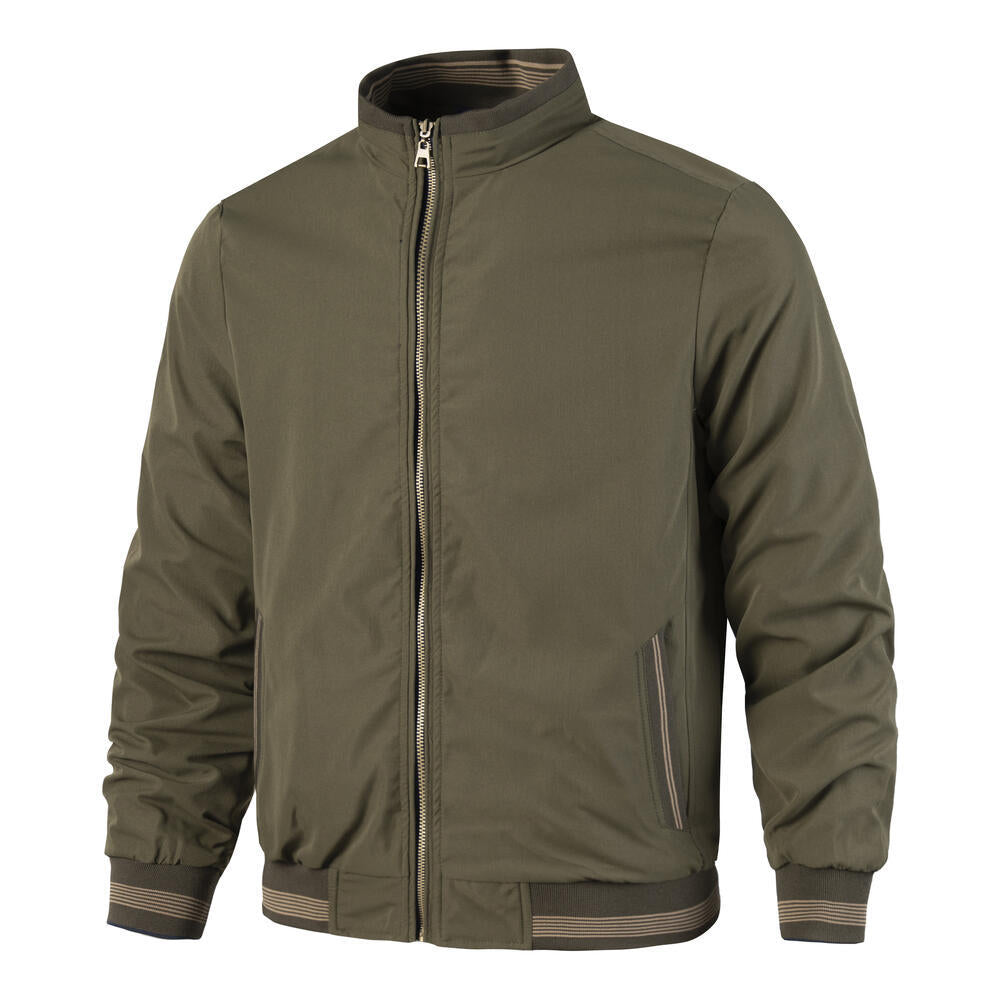 Herren Sportliche Bomberjacke mit hohen Kragen und praktischen Taschen Shop Nory