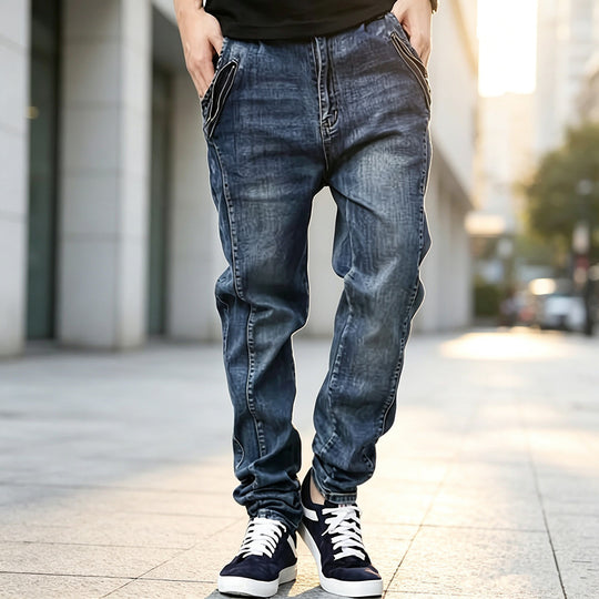 Herren Bequeme Cargo Jeans mit seitlichen Taschen Shop Nory