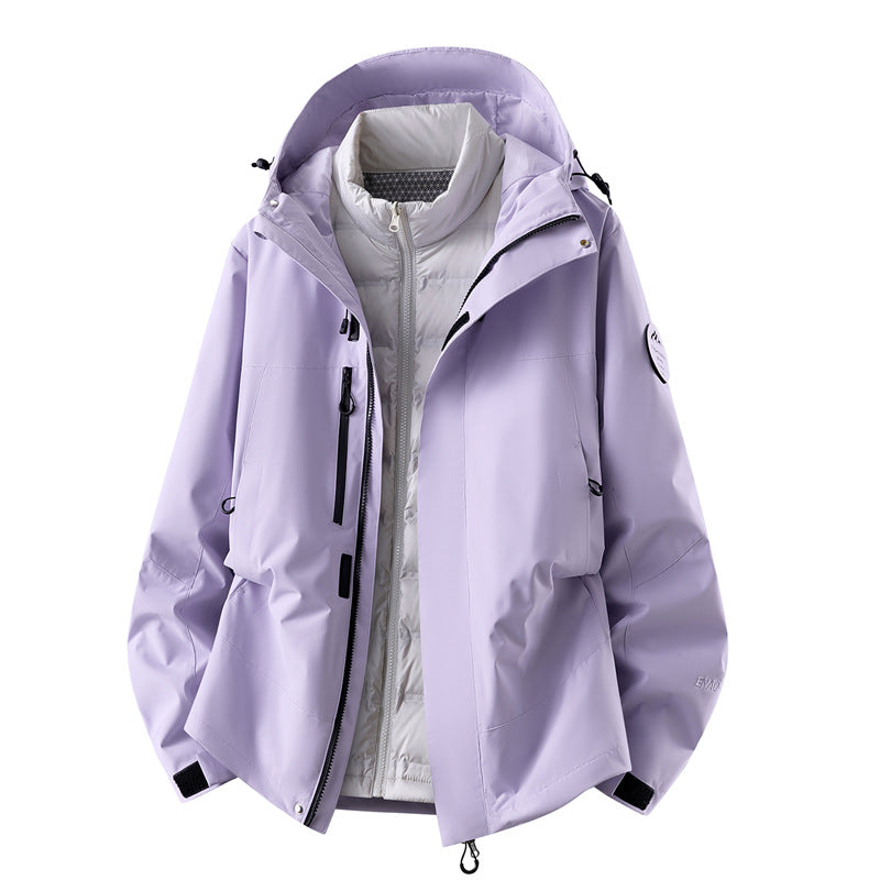 Herren wasserdichte Outdoorjacke mit abnehmbarer Fleece-Innenjacke Shop Nory