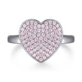 Damen Verlobungsring mit strahlendem Solitär und funkelnden Zirkonia-Details Shop Nory