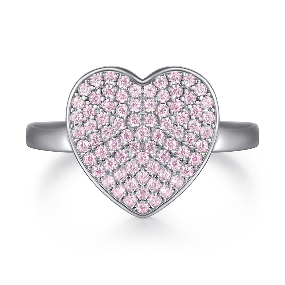 Damen Verlobungsring mit strahlendem Solitär und funkelnden Zirkonia-Details Shop Nory