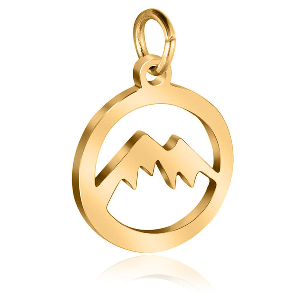 Damen Anhänger mit Bergmotiv aus hochwertigem Edelstahl Shop Nory
