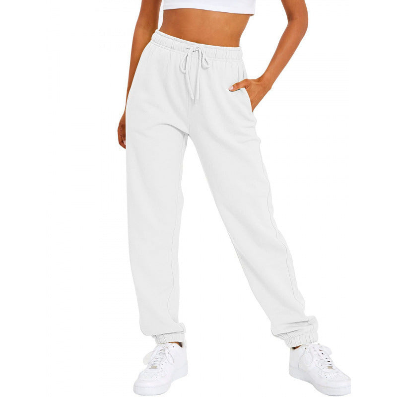 Damen nan locker sitzende Jogginghose mit hohem Komfortbund, verstellbarem Kordelzug und tiefen Seitentaschen Shop Nory