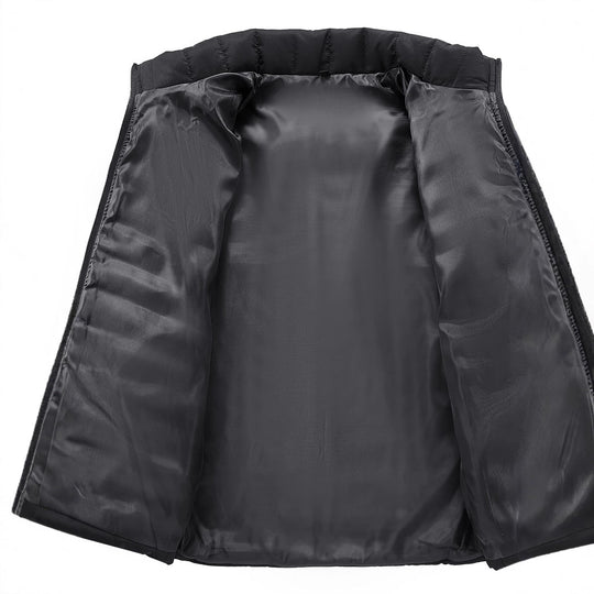 Herren Ultraleichte gesteppte Stehkragen-Isolationsjacke mit verdecktem Reißverschluss Shop Nory