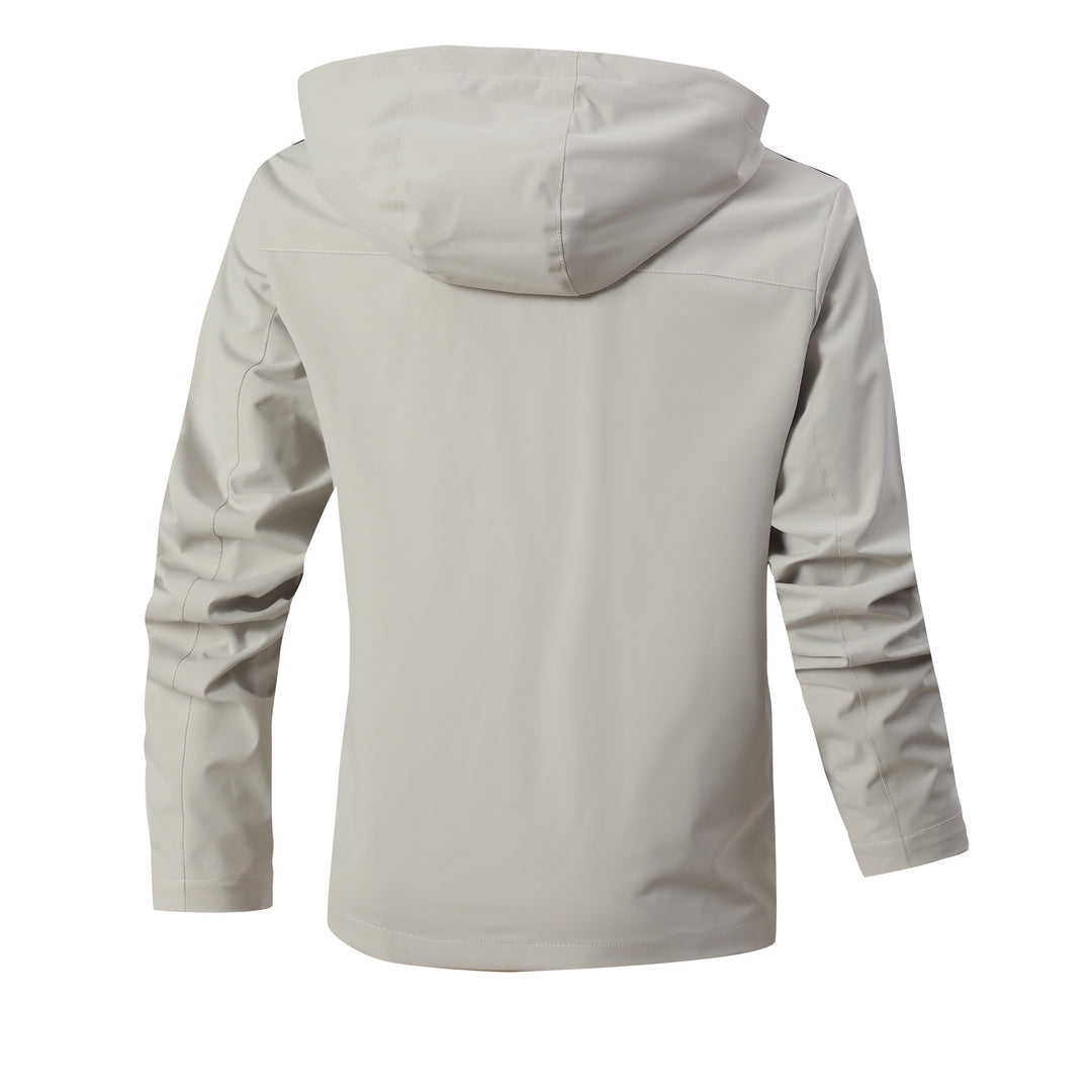 Herren Technische Parka-Jacke mit Kapuze, Reflektierenden Details und Karo-Innenfutter Shop Nory