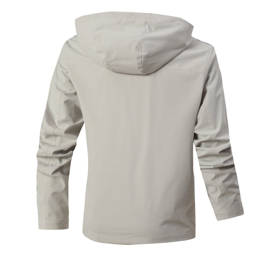 Herren Technische Parka-Jacke mit Kapuze, Reflektierenden Details und Karo-Innenfutter Shop Nory