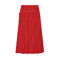 Rotes langes Kleid