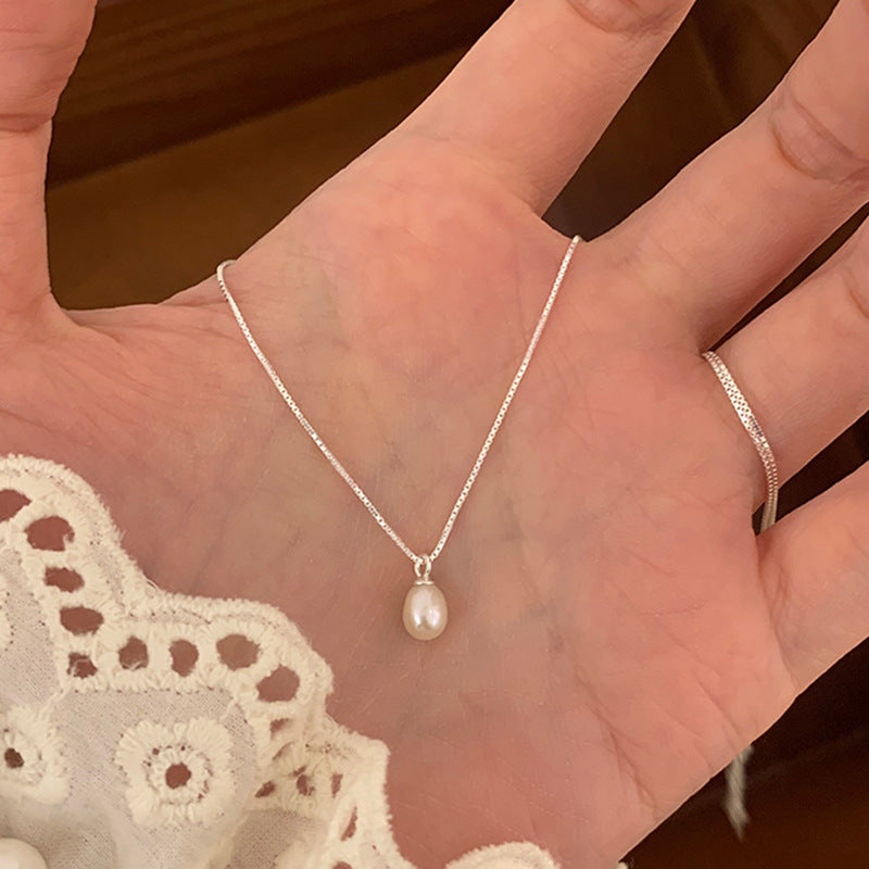 Damen Halskette mit hochwertiger Süßwasserperle und filigranem Design Shop Nory