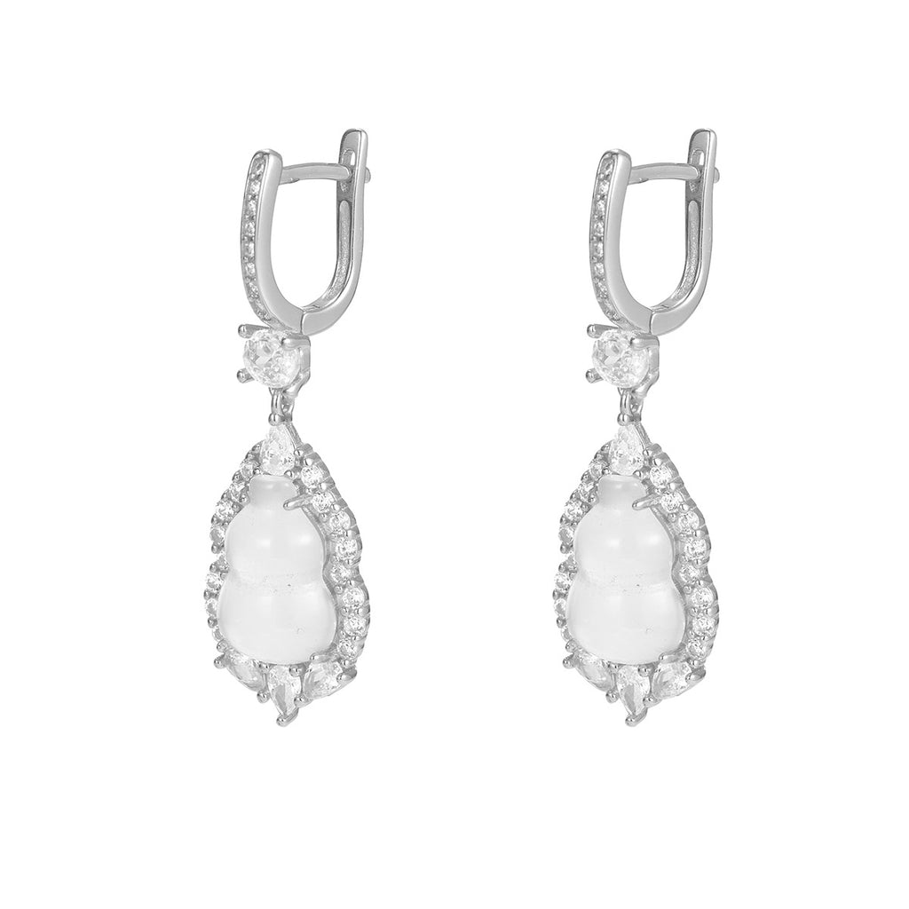 Damen elegante Ohrringe mit kunstvollem Design und funkelnden Zirkonia Shop Nory