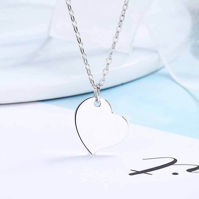 Damen Halskette mit herzförmigem Anhänger und feiner Gliederkette Shop Nory