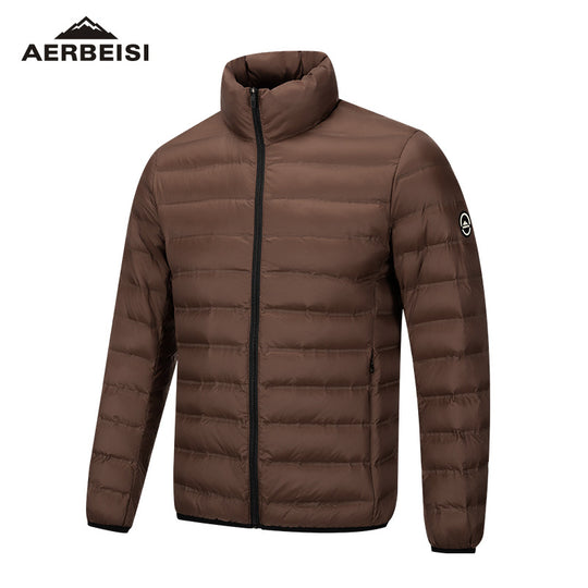 Herren ultraleichte Stepp-Daunenjacke mit Stehkragen Shop Nory