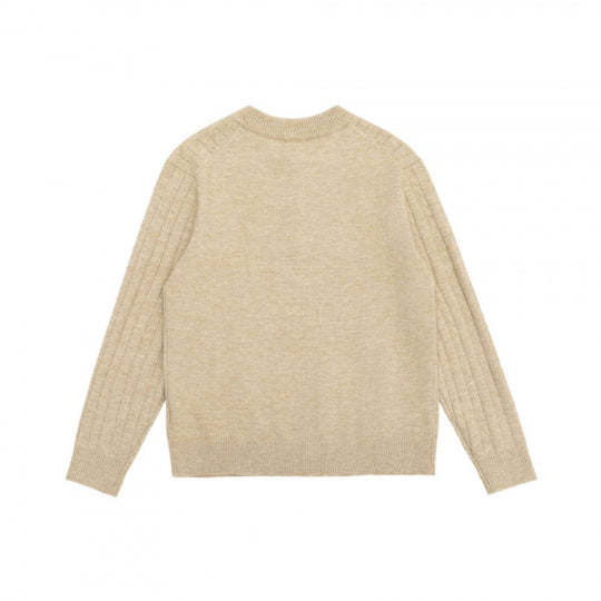 Herren Grobgerippter Halbzip-Pullover aus Merino‑Mix mit Stehkragen Shop Nory