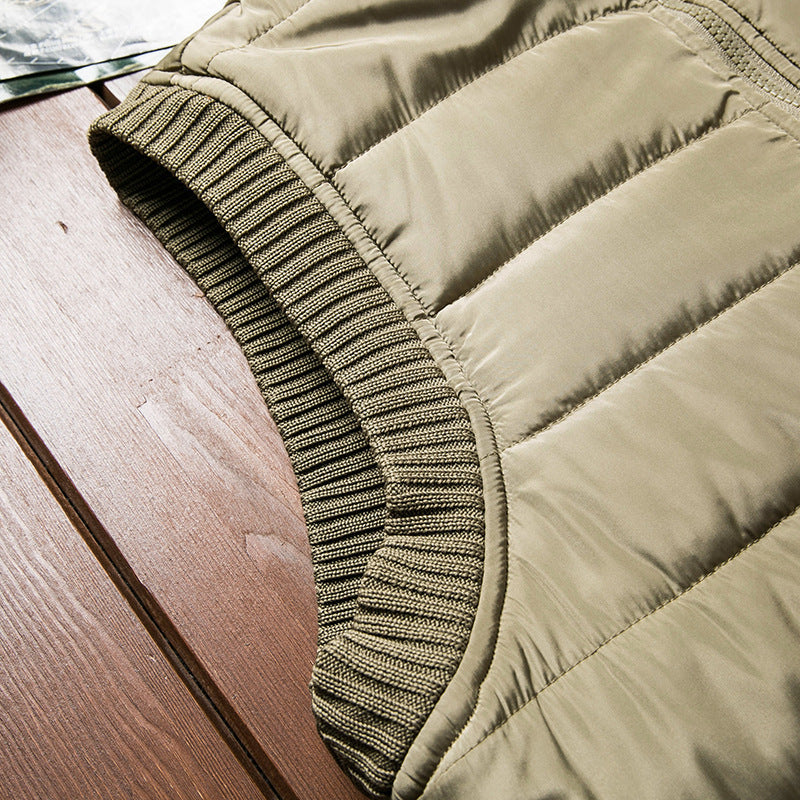 Herren Gepolsterte Thermo‑Steppweste mit Teddy‑Fleece‑Futter und Rippenbündchen Shop Nory