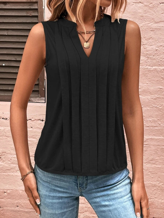 Damen elegante ärmellose Bluse