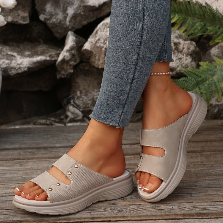 Damen Komfortable Pantoletten mit Stil und anatomischem Fußbett Shopnory