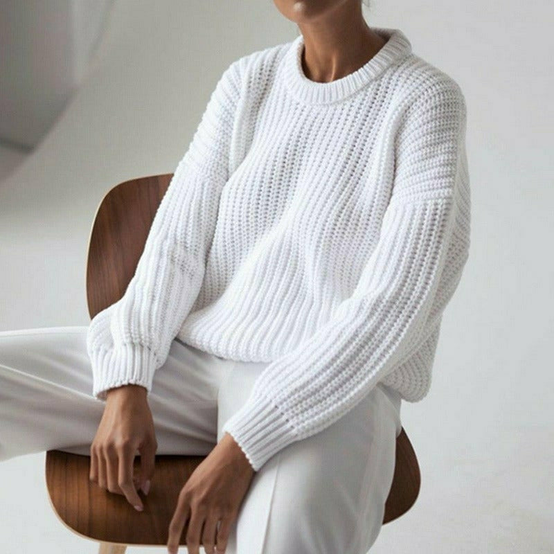 Shopnory | Fester Strickpullover mit Hochwertiger Verarbeitung