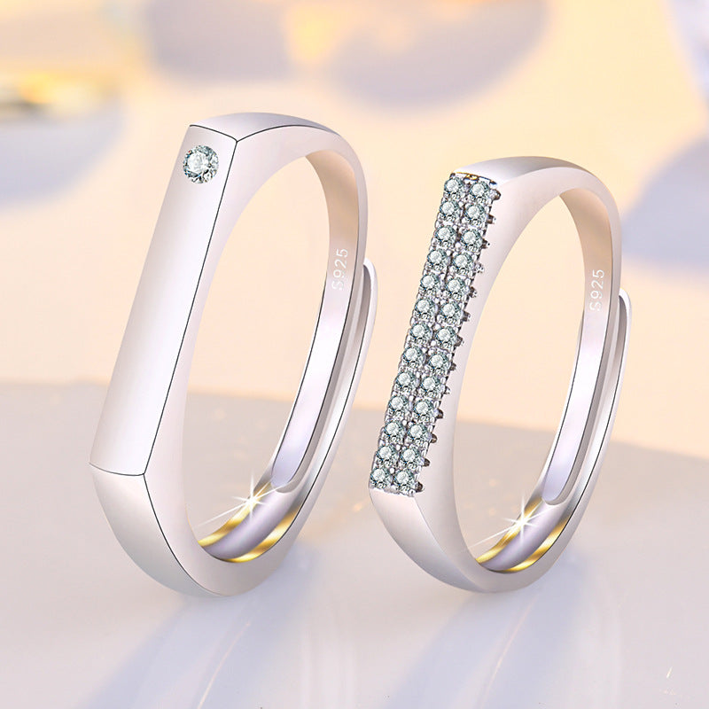 Damen eleganter Zirkonia-Besatz Ring Shop Nory