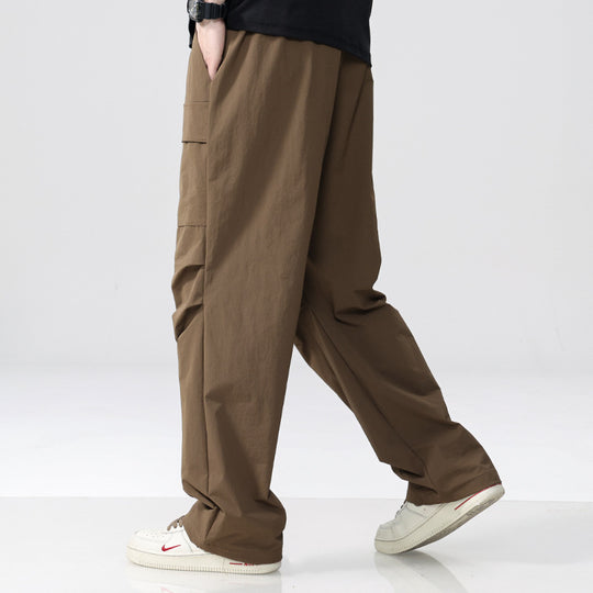 Herren Oversize-Cargohose aus leichtem Funktionsstoff mit Kordelzugbund und Mehrfachtaschen Shop Nory