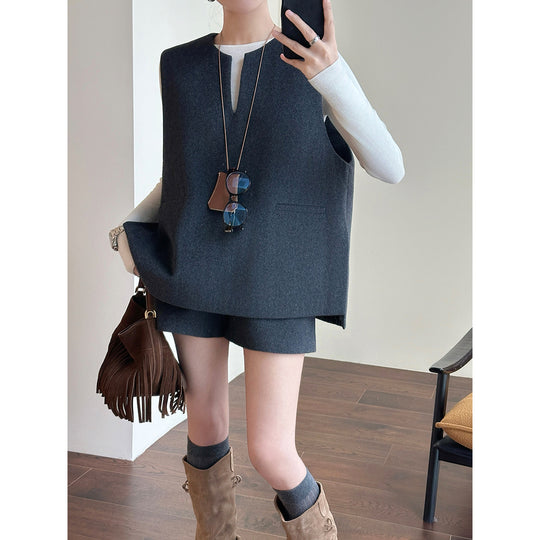 Damen Elegante Weste aus feinem Stoff Shop Nory