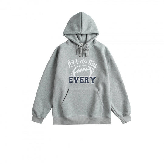 Unisex Oversize-Kapuzenpullover mit College-Print und Kängurutasche Shop Nory