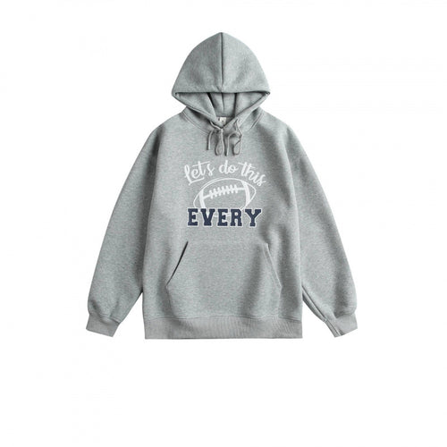 Unisex Oversize-Kapuzenpullover mit College-Print und Kängurutasche Shop Nory