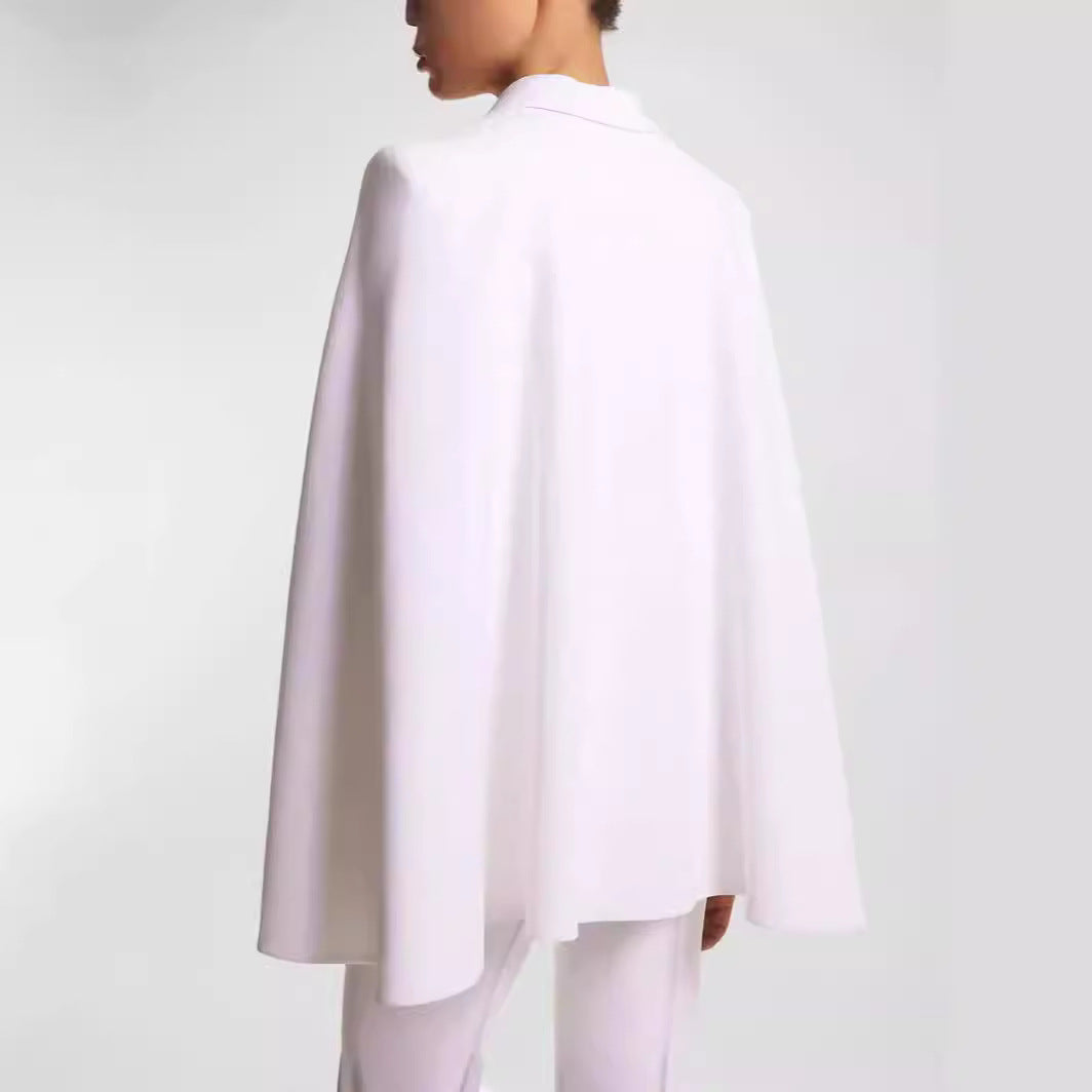 Damen Doppelreihiger Blazer mit Cape-Ärmeln und taillierter Silhouette Shop Nory
