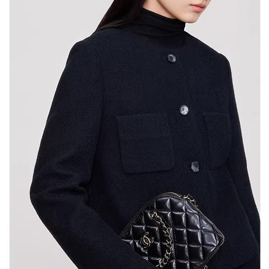 Damen moderne Cropped Jacke mit eleganten Knöpfen Shop Nory