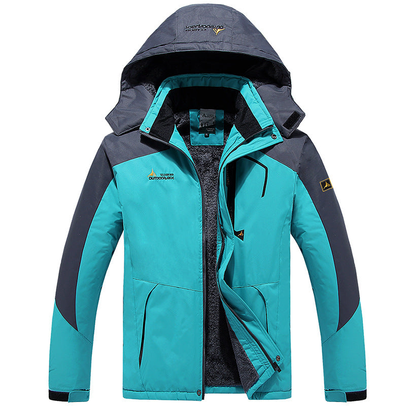 Herren Multifunktionale Softshell-Outdoorjacke mit Fleece-Innenfutter und abnehmbarer Kapuze Shop Nory
