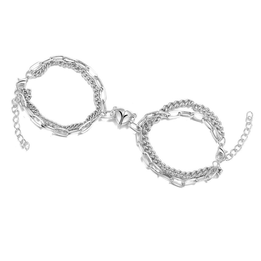 Damen Herz-Anhänger Armband aus hochwertigem Edelstahl Shop Nory