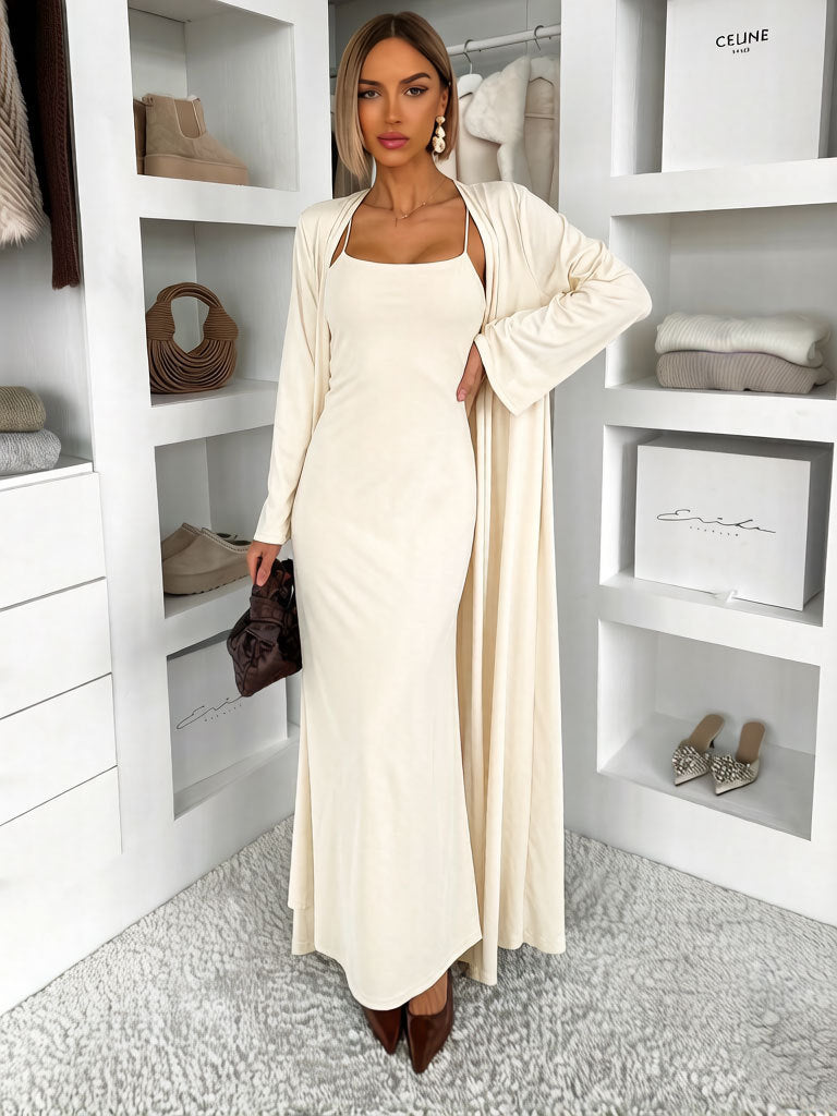 Damen Langes Maxikleid mit umschmeichelndem Schnitt Shop Nory