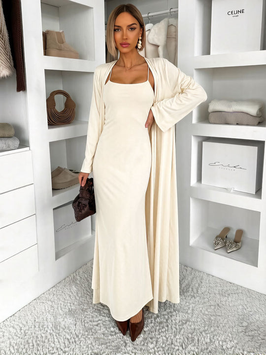 Damen Langes Maxikleid mit umschmeichelndem Schnitt Shop Nory