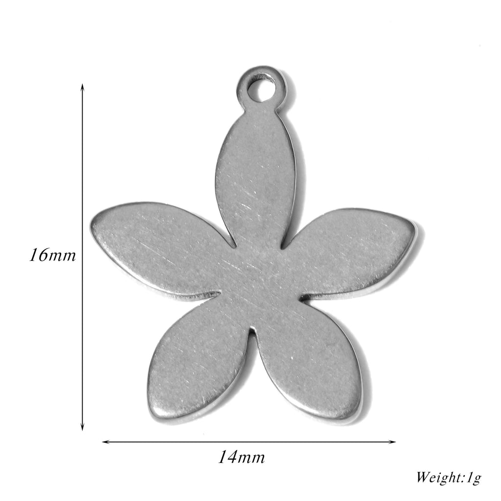 Damen Schmuckanhänger in Form einer filigranen Blüte aus hochwertigem Metall Shop Nory