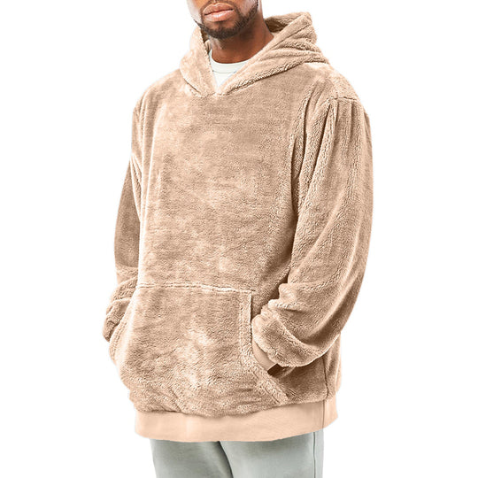 Herren kuscheliger Fleece-Hoodie