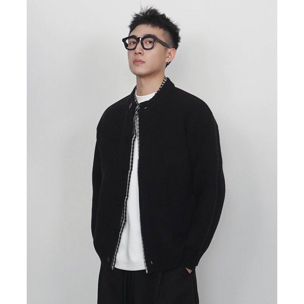 Herren Modische Strickjacke mit Knopfverschluss Shop Nory