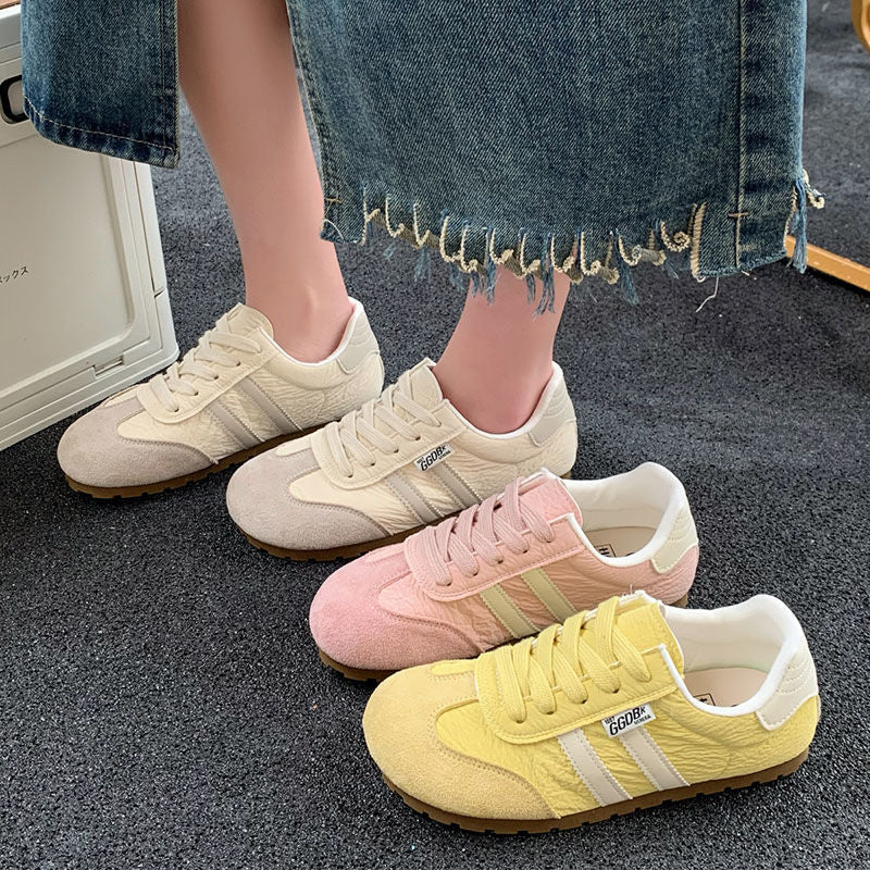 Damen Sportliche Sneaker aus hochwertigem Wildleder mit stabiler Sohle