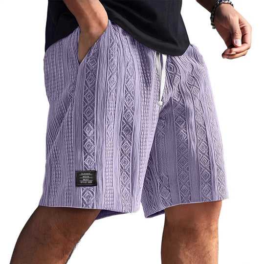 Herren Stilvolle Freizeithosen im lässigen Strickdesign