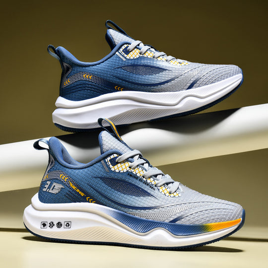 Herren Straßen-Laufschuh mit nahtlosem Strickoberteil und reaktionsfreudiger Wellen-EVA-Zwischensohle Shopy Nory