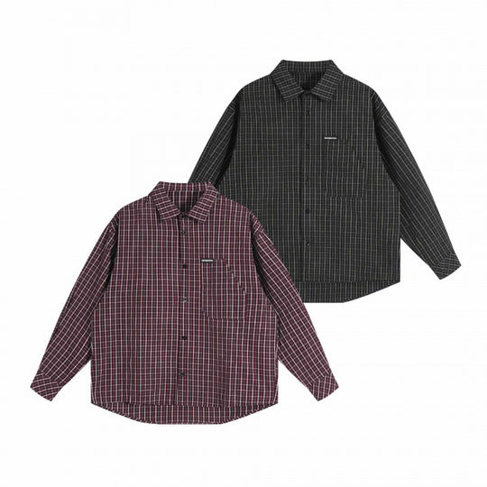 Unisex Oversize-Hemdjacke mit kastigem Schnitt, Hemdkragen und aufgesetzter Brusttasche Shop Nory