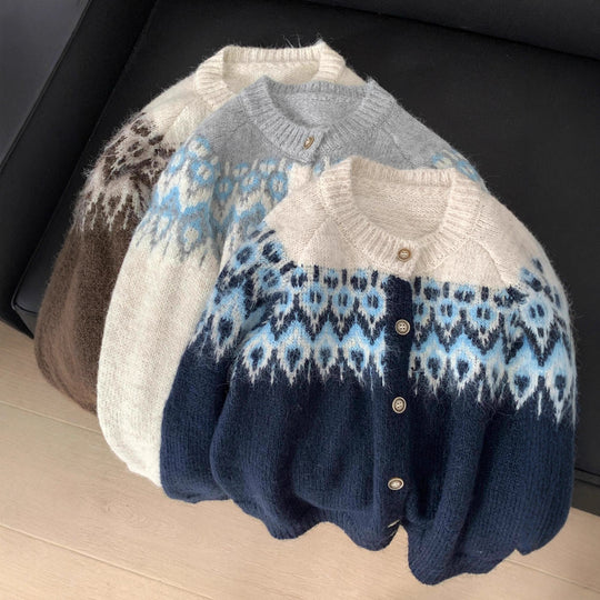 Damen Kuschelige Strickjacke Shop Nory