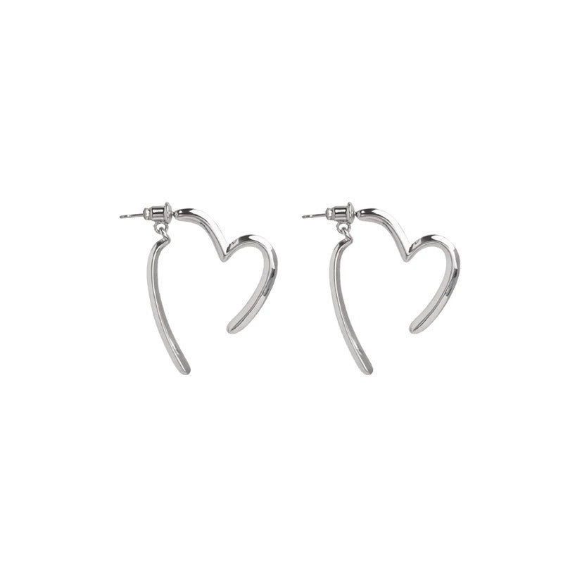 Damen Ohrstecker im modernen Herzdesign Shop Nory