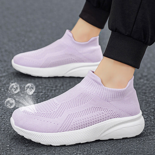 Unisex Atmungsaktiver Strick-Slipper-Sneaker mit Memory-Fußbett Shop Nory