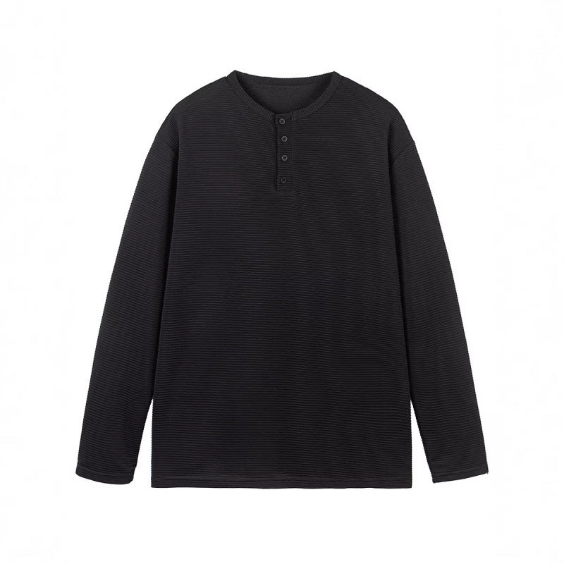 Unisex Thermisches Henley‑Shirt mit Waffelstruktur und langer Arm Shop Nory