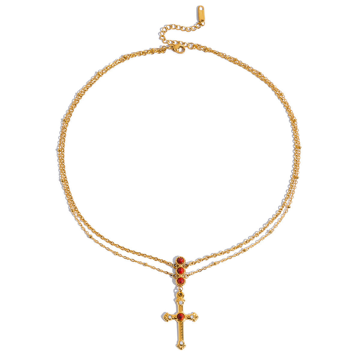 Damen elegante Kette mit hypoallergenem Edelstahl und verstellbarem Design Shop Nory